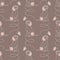 Seamless pattern, contour dogs Beagle and butterflies on a beige background. Print, children\\\'s textile