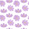 Seamless pattern cosmea flowers watercolor illustration