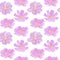 Seamless pattern cosmea flowers watercolor illustration