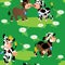 Seamless pattern with cows