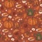 Seamless pattern with cozy autumn graphic elements. Vector graphics