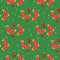 Seamless pattern cozy socks. Pine cones and snow. Vector