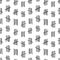 Seamless pattern with crossed out lines or tally marks on white background. Backdrop with simple mathematical count