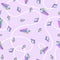 Seamless pattern from crystal rainbow quartz in pastel colors