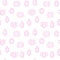 Seamless pattern crystals, vector illustration, hand drawing, pink