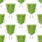 Seamless pattern Cucumber-shaped patch pocket. Character pocket cucumber. Cartoon style. Design element.