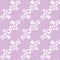 Seamless pattern curls elements, white and lilac colors