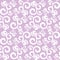 Seamless pattern curls elements, white and lilac colors