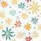 Seamless Pattern with Cute Apples on cute background