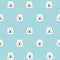 Seamless pattern cute bear