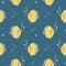 Seamless pattern, cute cartoon kawaii zebrafish and bubbles in the water. Background, children\\\'s print