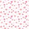 Seamless pattern of cute drawn hearts. Gentle romantic background for Valentine`s Day. Suitable for fabric, wallpaper, wrapping pa