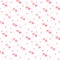 Seamless pattern of cute drawn hearts. Gentle romantic background for Valentine`s Day. Suitable for fabric, wallpaper, wrapping pa