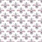 Seamless pattern with cute gray rat sings or crying