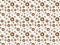 Seamless pattern. cute kawaii styled ice cream and chocolate glazed donuts.