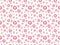 Seamless pattern. cute kawaii styled ice cream and pink glazed donuts.