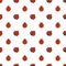 Seamless pattern with cute ladybugs.