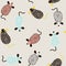 Seamless pattern with cute mouses in scandinavian style. Creative childish background for fabric, textile.