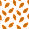 Seamless pattern with cute papaya fruit