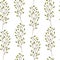 Seamless pattern. Cute pattern with birch branches. White background.
