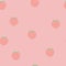 Seamless pattern with cute peach fruit