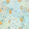 Seamless Pattern with Cute Pears. Scandinavian