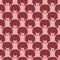 Seamless pattern cute pigs. Background of chubby piggy in doodle style