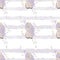 Seamless pattern with cute ponies on a watercolor background. Decorative wallpaper for the nursery in the Scandinavian style.