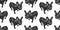 Seamless pattern with cute puppies of French Bulldog.