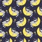 Seamless pattern with cute raccoon astronaut, stars and comets. Space Background for Kids. Vector
