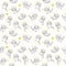 Seamless pattern with cute scottishfold cats astronauts