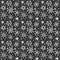 Seamless pattern with cute snowflakes