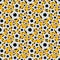 Seamless pattern with cute soccer, football ball background