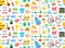 Seamless pattern with Cute sticker