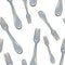 Seamless pattern cutlery fork for food. vector illustration