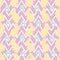Seamless pattern with daisy garden and rabbits on pink background vector illustration