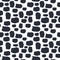 Seamless pattern dalmation and cow skin in black and white background. Animal fur skin texture pattern. Camouflage background