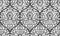 Seamless pattern with Damask motifs in gray tones