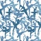 Seamless pattern of Dancing ballerinas silhoette