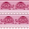 Seamless pattern with decorated turtles. Ethnic turtle.