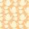 Seamless pattern with decorative cups and teapots