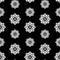 Seamless pattern of decorative daisies flowers
