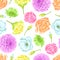 Seamless pattern with decorative delicate flowers. Easy to use for backdrop, textile, wrapping paper, wallpaper