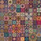 Seamless pattern with decorative mandalas. Vintage mandala elements.