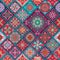 Seamless pattern with decorative mandalas. Vintage mandala elements.