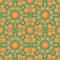 Seamless pattern. Decorative pattern in beautiful apricot and turquoise colors. Vector illustration