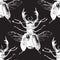 Seamless pattern with deer beetle