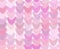 Seamless pattern with deformed hearts or tubs