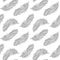 Seamless pattern with delicate gray feathers on a white background. Background, textile