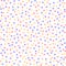 Seamless pattern, delicate multi-colored stars in a chaotic manner. Print, textile vector